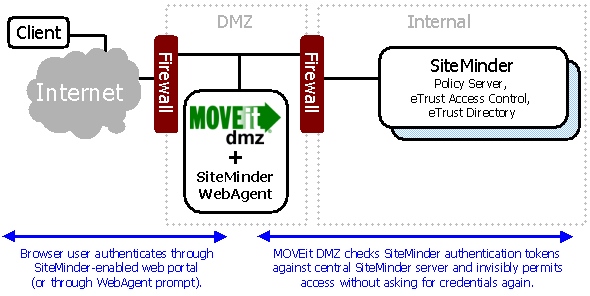 Siteminder authentication deals using java